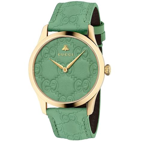 green gucci watch women's